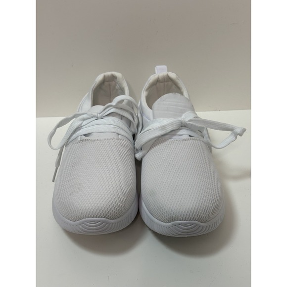 Luley By Lucy Avenue, Women's Lightweight Lace Up Sneakers,‎ White, Size 7.5 - Picture 6 of 9